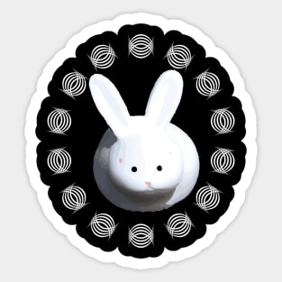 Little white rabbit Sticker